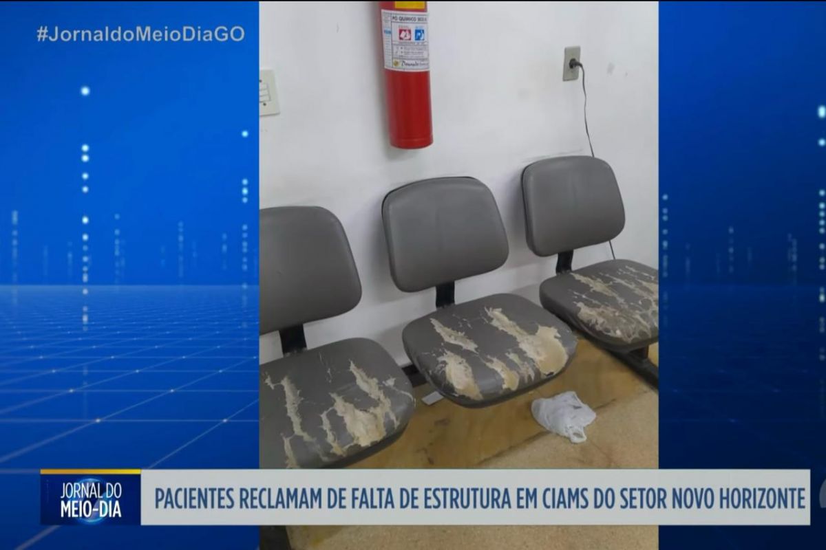 Pacientes reclamam da falta de estrutura no Ciams Novo Horizonte em Goiânia 